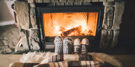 warm heater in home