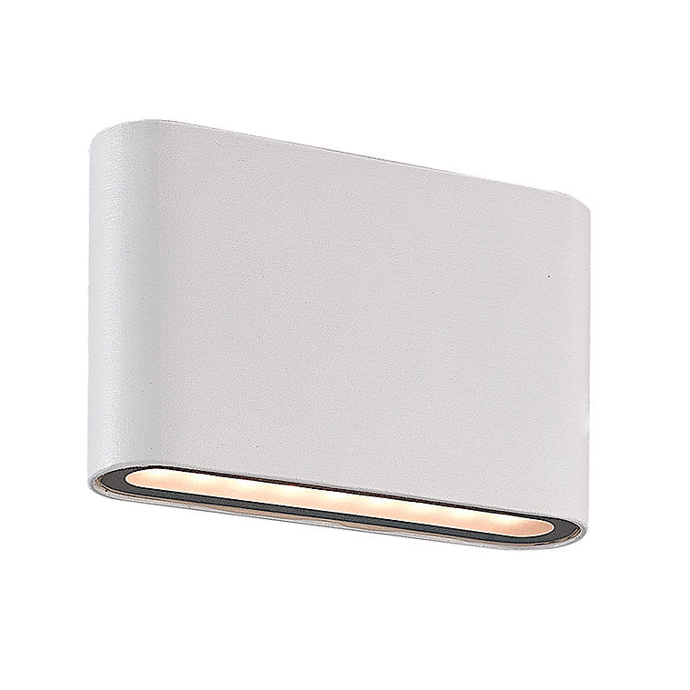 White Modern LED wall light by 3A Lighting Eltanin 16 down design