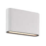 White Modern LED wall light by 3A Lighting Eltanin 16 down design