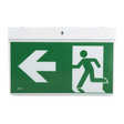 3A Lighting Emergency exit sign with arrow pointing left and running person symbol on a white background