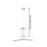 Eglo Lighting LONCINO pendant light chrome-plated steel