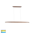 Havit HV6010T Noce walnut timber 1300mm linear pendant light fixture