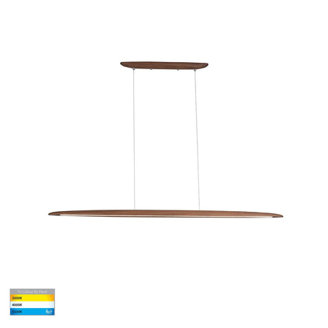 Havit HV6010T Noce walnut timber 1300mm linear pendant light fixture