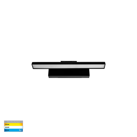 Modern wall-mounted light fixture Havit Vanita 400mm Adjustable Wall Light In Black Finish