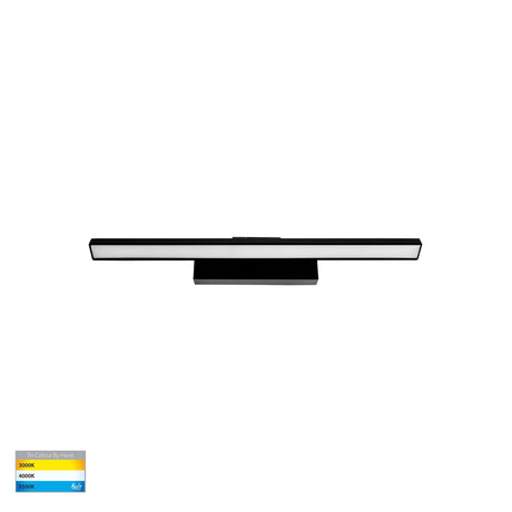 Modern light fixture Havit Vanita 600mm Adjustable Wall Light In Black Finish
