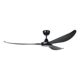 Eglo Kurrawa 72″ DC ceiling fan with integrated LED light and IP55 rating  on a white background