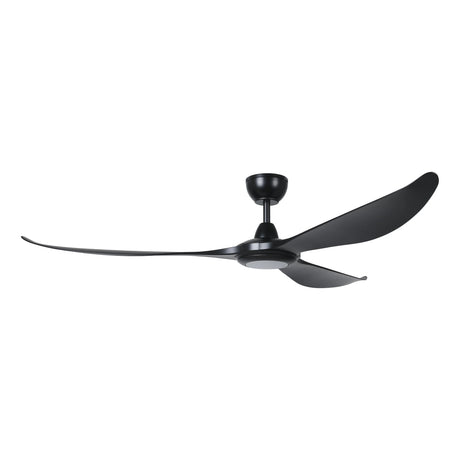 Eglo Kurrawa 72″ DC ceiling fan with integrated LED light and IP55 rating  on a white background