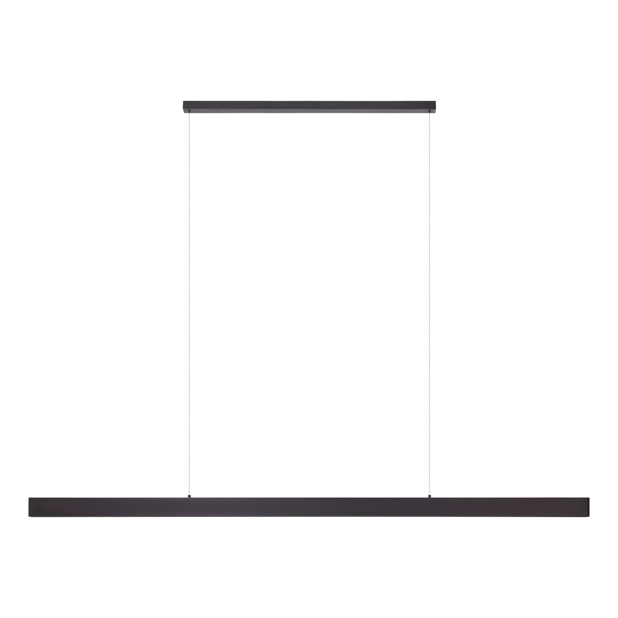 Black Eglo Climene 3 2400mm LED pendant light in large modern space