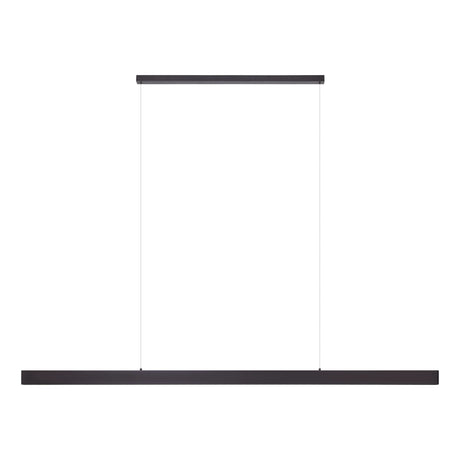 Black Eglo Climene 3 2400mm LED pendant light in large modern space