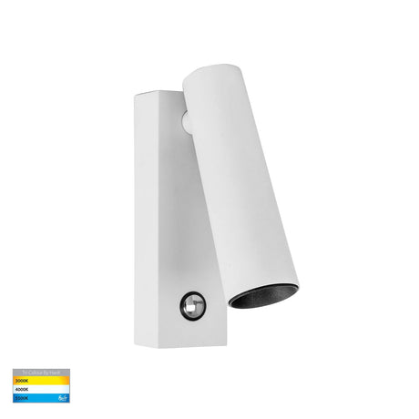 White Havit HV3686T Lesen Single Adjustable Wall Light wall-mounted light fixture on a white background