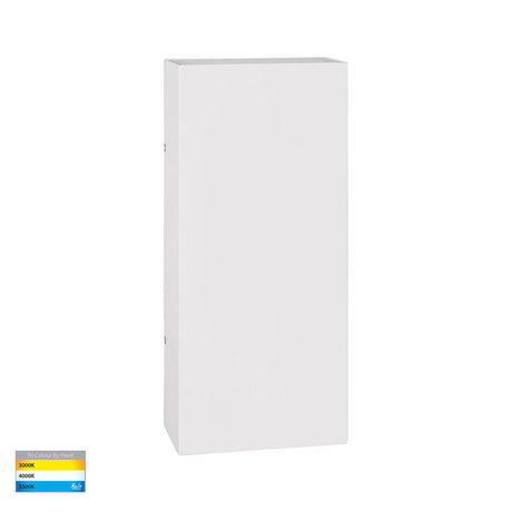 Modern up and down LED wall sconce in matte white from Havit Lighting
