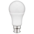 White Mercator A60 3000K 9W B22 LED Globe for warm lighting in a white background
