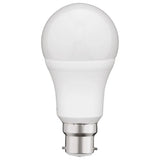 White Mercator A60 3000K 9W B22 LED Globe for warm lighting in a white background
