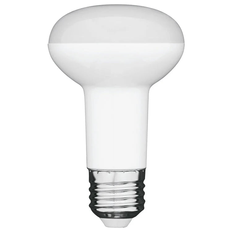 White Mercator R63 Day Light E27 LED Globe for bright lighting on a white background