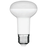White Mercator R63 Day Light E27 LED Globe for bright lighting on a white background