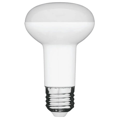 White Mercator R63 Day Light E27 LED Globe for bright lighting on a white background