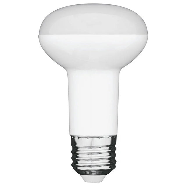 White Mercator R63 Day Light E27 LED Globe for bright lighting on a white background