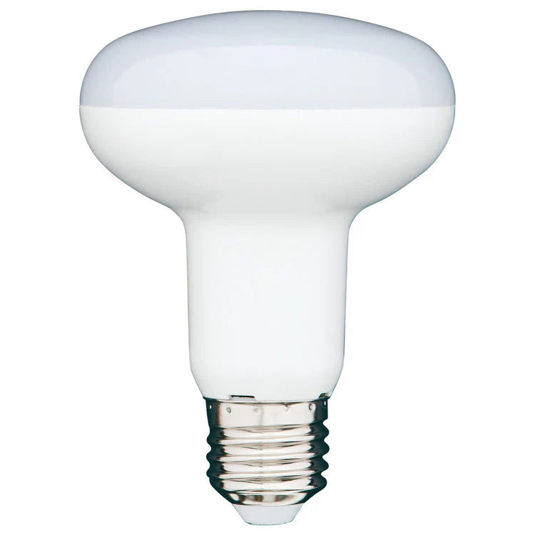 White Mercator R80 E27 warm white non-dimmable LED globe  on a white background