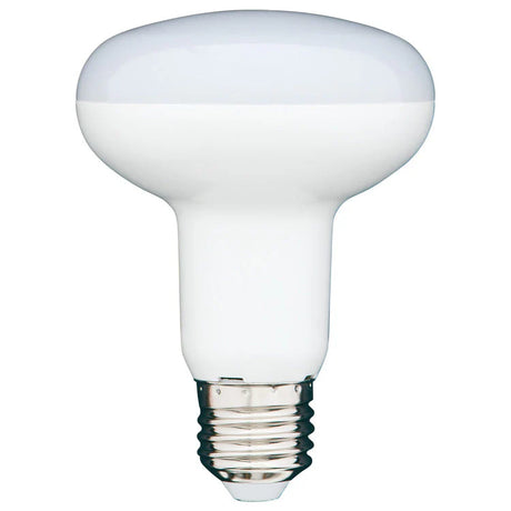 White Mercator R80 E27 warm white non-dimmable LED globe  on a white background