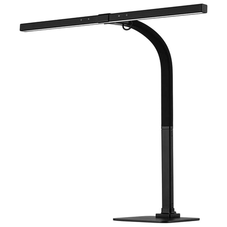 Mercator Templestowe adjustable task lamp in black finish on a white background