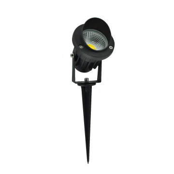 Black outdoor spotlight Durable outdoor LED spike light for landscaping