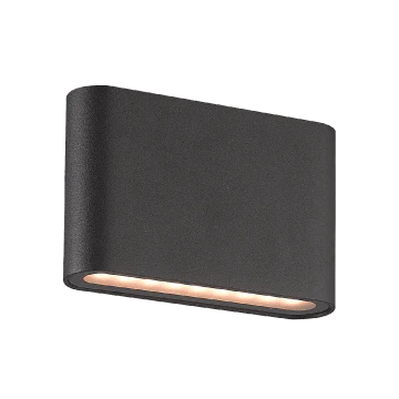 Black 3A Lighting Eltanin 16 slim LED wall light with downward beam