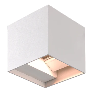 Sleek white color cube-shaped LED wall  downlight by 3A Lighting