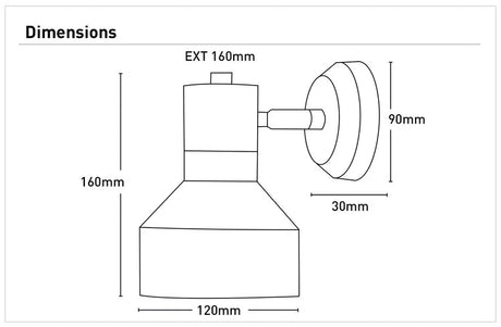 Mercator Brodie Wall Light
