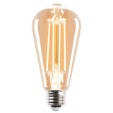 Vintage-style Mercator ST64 2700K E27 pear filament LED globe on a white background