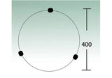 Diagram of a circle 3A Lighting AC100140 alabaster oyster lamp for ceilings