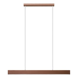 Modern 1200mm LED pendant light with brushed aluminum finish