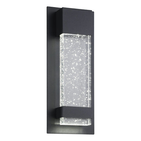 Black color Eglo VILLAGRAZIA 2 300mm exterior LED wall light in daylight