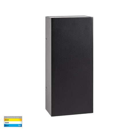 Contemporary LED wall light in white with adjustable colour temperature options.