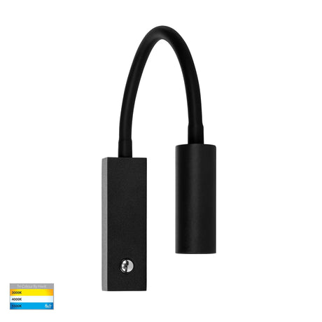Havit HV3687T Lesen Wall Light In Black With Flexible Arm