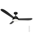 Mercator Brooke 128cm DC ceiling fan with LED light and remote control on a white background