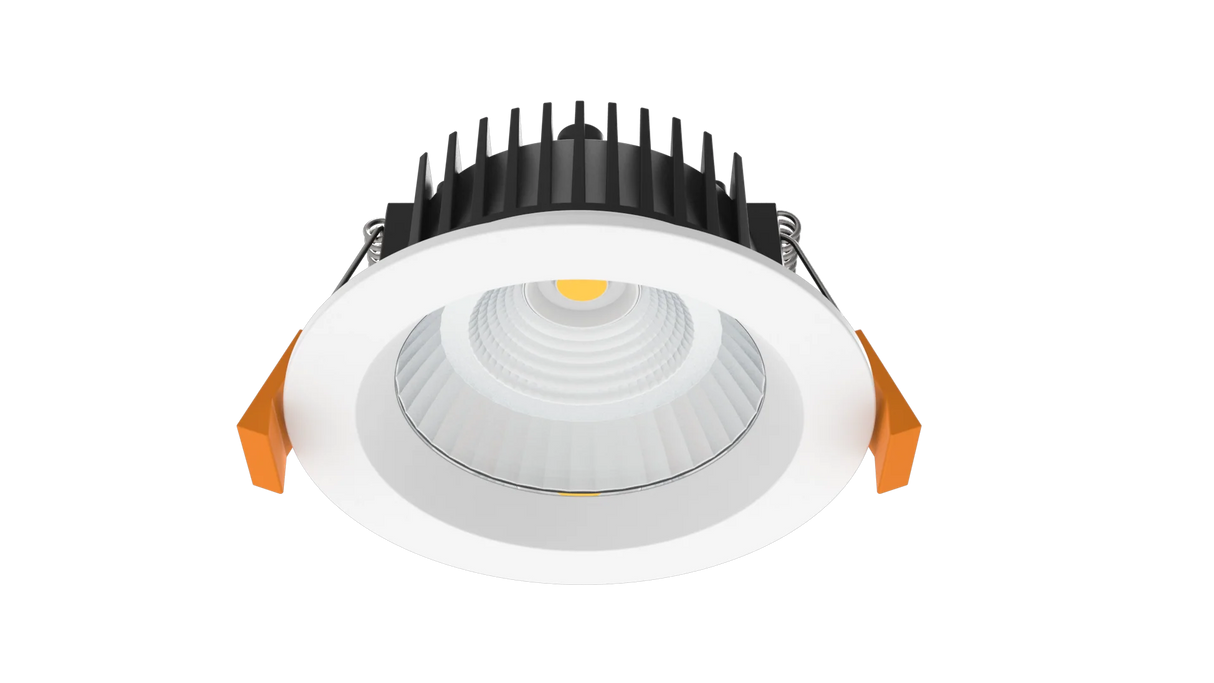 white color 10W energy-efficient flat LED downlight for modern interiors