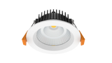 white color 10W energy-efficient flat LED downlight for modern interiors