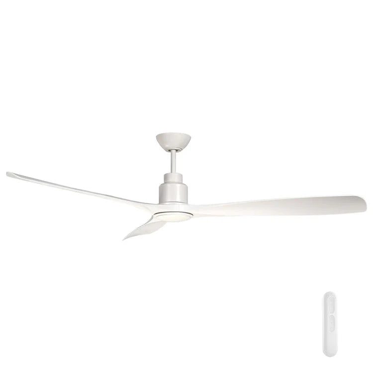 White Energy-efficient 152cm ceiling fan – Mercator Iceman on a white background