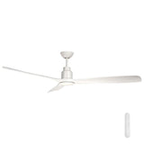 White Energy-efficient 152cm ceiling fan – Mercator Iceman on a white background