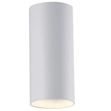 White Modern black LED wall light with 18W output  on a white background