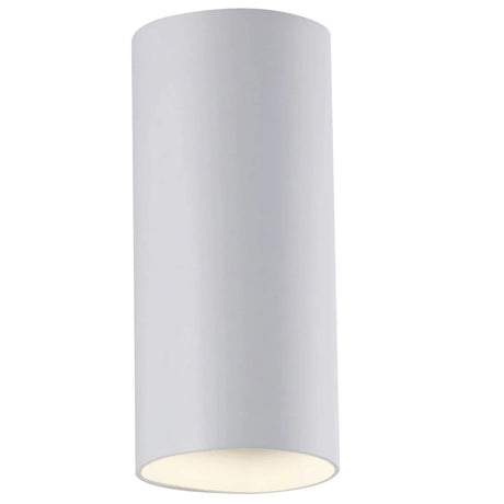 White Modern black LED wall light with 18W output  on a white background