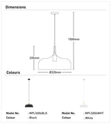 Mercator Olena 1Lt Light Pendant Light