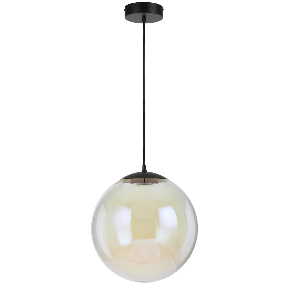 Dimensional diagram of the Aurora 40 cm pendant including suspension length and canopy size