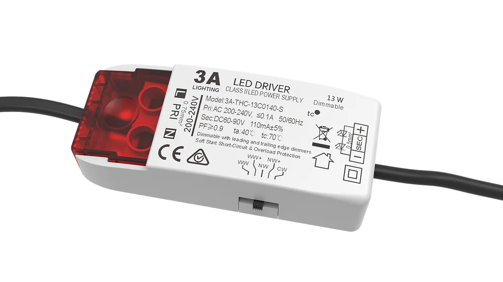 Led Driver Dimmable 3A recessed LED light model DL1570-WH5C