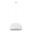 White pendant light on a white background