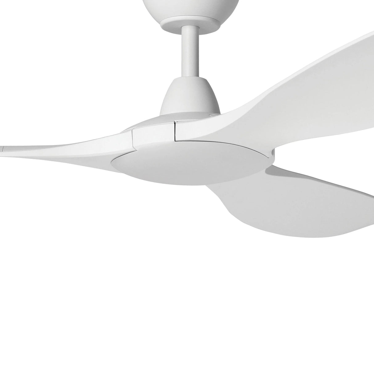 White 152cm outdoor-rated ceiling fan by Eglo for patios and coastal areas on a white background