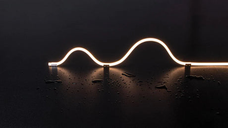 Domus Pleo 14.4W Neon IP66 waterproof LED strip light 24V 1 meter with water droplets