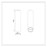 3A 15W Led Surface Mounted Light Gold DL1562