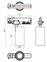 3A 15W Single Circuit Led Track Light TH13