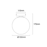 3A 24V Magnetic Thins Track Froseted Glass Ball 6W FGB16